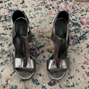 Michael Kors Metallic Silver Heels